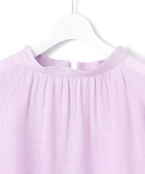 S size ONWARD(小さいサイズ) / エスサイズオンワード シャツ・ブラウス | 【洗える】LIBECOリネン ボリュームスリーブ ブラウス | 詳細16