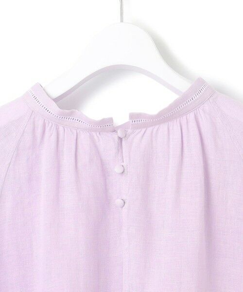 S size ONWARD(小さいサイズ) / エスサイズオンワード シャツ・ブラウス | 【洗える】LIBECOリネン ボリュームスリーブ ブラウス | 詳細17