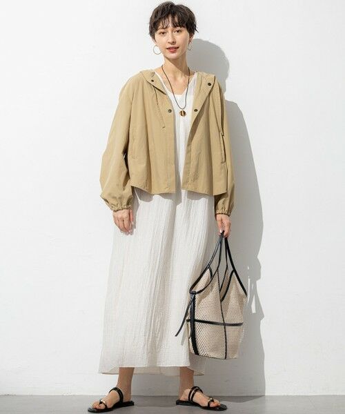 S size ONWARD(小さいサイズ) / エスサイズオンワード ブルゾン | 【SLOW/一部店舗限定】UVカット/撥水/接触冷感 ナイロンタスランタフタ ライトブルゾン | 詳細4