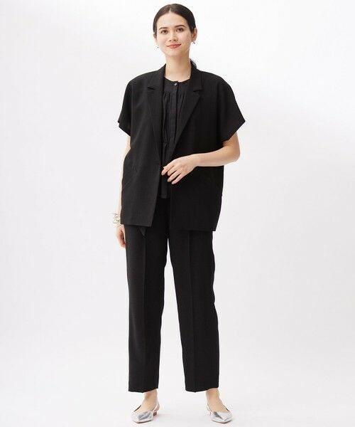 S size ONWARD(小さいサイズ) / エスサイズオンワード テーラードジャケット | 【カタログ掲載・セットアップ対応・接触冷感・UVカット・洗える】ライトリネンライクショートスリーブ ジャケット | 詳細17