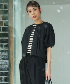 S size ONWARD(小さいサイズ) / エスサイズオンワード ブルゾン | 【撥水性/接触冷感】ストレッチライトタイプライター コンパクトブルゾン