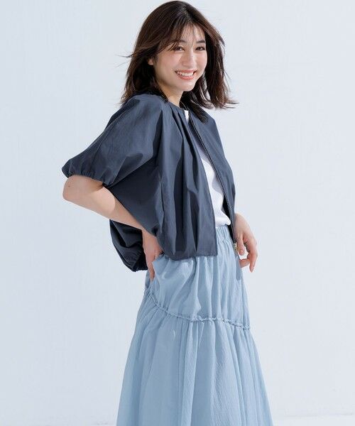 S size ONWARD(小さいサイズ) / エスサイズオンワード ブルゾン | 【撥水性/接触冷感】ストレッチライトタイプライター コンパクトブルゾン | 詳細15