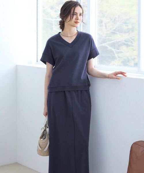 S size ONWARD(小さいサイズ) / エスサイズオンワード カットソー | 【SLOW/WEB限定】ラスティックテリー Vネック カットソー | 詳細7