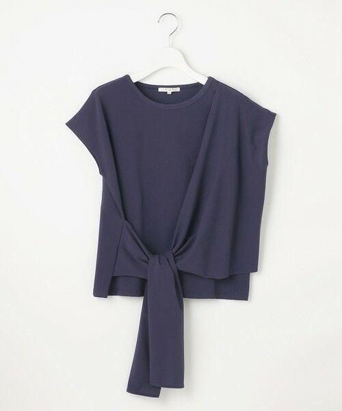 S size ONWARD(小さいサイズ) / エスサイズオンワード カットソー | 【SLOW/一部店舗限定】ライトツイストコットン サッシュデザイン Tシャツ | 詳細14