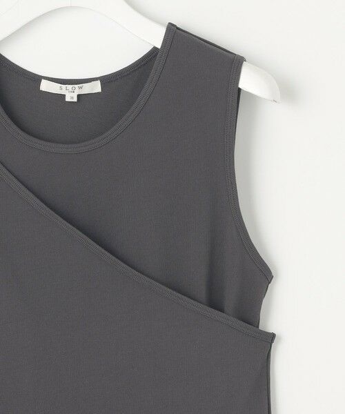 S size ONWARD(小さいサイズ) / エスサイズオンワード カットソー | 【SLOW/一部店舗限定】ライトツイストコットン レイヤード タンクトップ | 詳細6