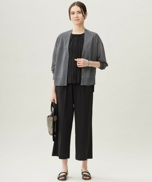 S size ONWARD(小さいサイズ) / エスサイズオンワード カットソー | 【洗える】ジョーゼットプリーツコンビ カットソー | 詳細14