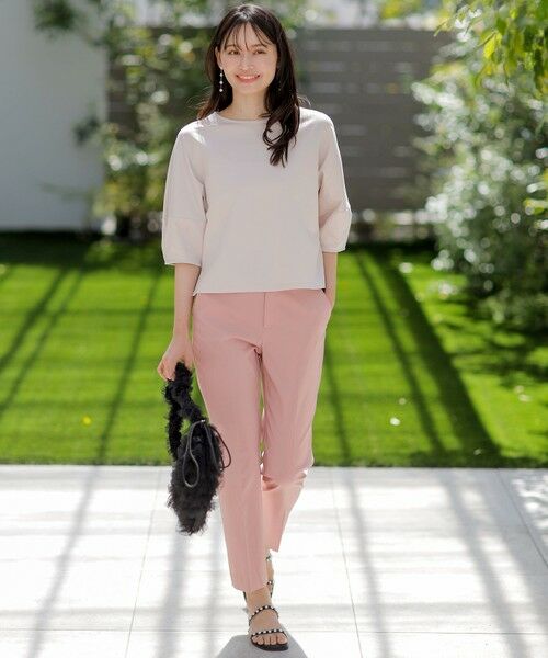 S size ONWARD(小さいサイズ) / エスサイズオンワード カットソー | 【撥水・汗ジミ防止・UVケア・洗える】スーピマスムース クロップド Tシャツ | 詳細2