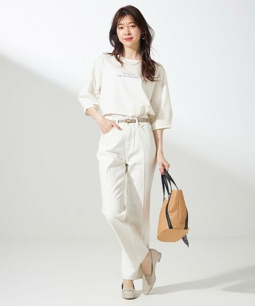 S size ONWARD(小さいサイズ) / エスサイズオンワード カットソー | 【撥水・汗ジミ防止・UVケア・洗える】スーピマスムース クロップド Tシャツ | 詳細23