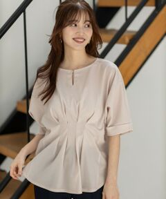 S size ONWARD(小さいサイズ) / エスサイズオンワード カットソー | 【前後着用・UVケア・洗える】2WAYジョーゼットジャージードルマン カットソー