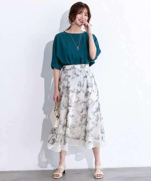 S size ONWARD(小さいサイズ) / エスサイズオンワード カットソー | 【前後着用・UVケア・洗える】2WAYジョーゼットジャージードルマン カットソー | 詳細15