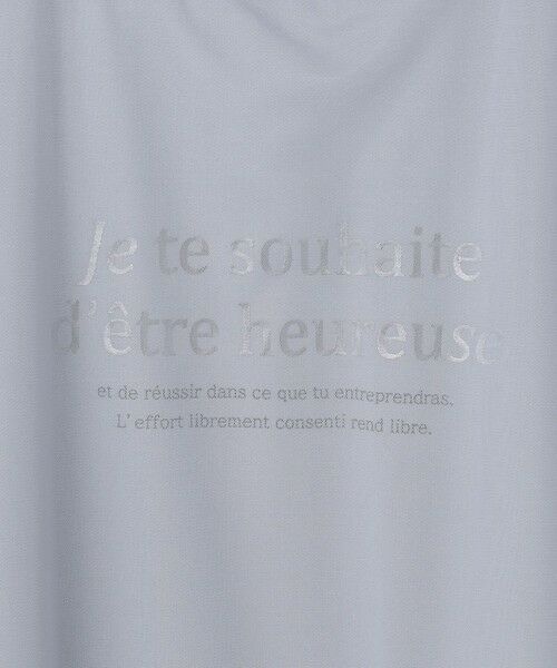 S size ONWARD(小さいサイズ) / エスサイズオンワード カットソー | 【洗える】シアーチュールロゴ Tシャツ | 詳細11