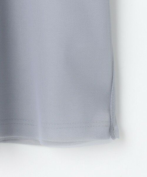 S size ONWARD(小さいサイズ) / エスサイズオンワード カットソー | 【洗える】シアーチュールロゴ Tシャツ | 詳細12