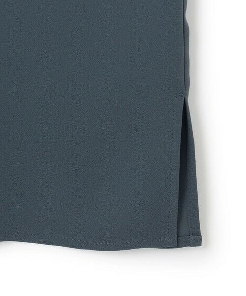 S size ONWARD(小さいサイズ) / エスサイズオンワード カットソー | 【吸水速乾/UVカット/接触冷感】ストレッチジョーゼット バンドカラー カットソー | 詳細16