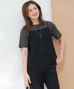 S size ONWARD(小さいサイズ) / エスサイズオンワード カットソー | 【吸水速乾/UVカット/接触冷感】ストレッチジョーゼット キャミソール