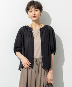 S size ONWARD(小さいサイズ) / エスサイズオンワード カットソー | 【洗える】クリアトリコットジャージー ティアードデザイン カットソー