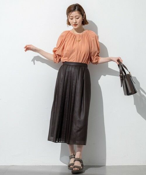 S size ONWARD(小さいサイズ) / エスサイズオンワード カットソー | 【洗える】クリアトリコットジャージー ティアードデザイン カットソー | 詳細8