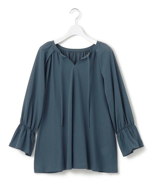 S size ONWARD(小さいサイズ) / エスサイズオンワード カットソー | 【洗える】クリアトリコットジャージー ギャザーデザイン カットソー | 詳細7