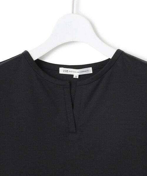 S size ONWARD(小さいサイズ) / エスサイズオンワード カットソー | 【汗じみ防止/洗える】スムースデザイン バックフレア カットソー | 詳細7