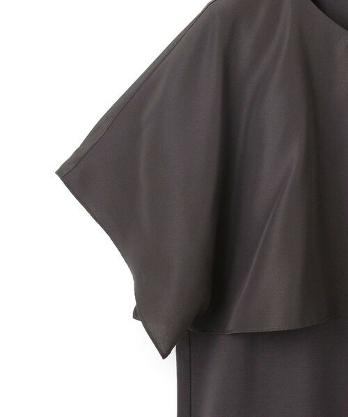 S size ONWARD(小さいサイズ) / エスサイズオンワード カットソー | 【汗じみ防止/洗える】スムースデザイン ラッフルカラー カットソー | 詳細10