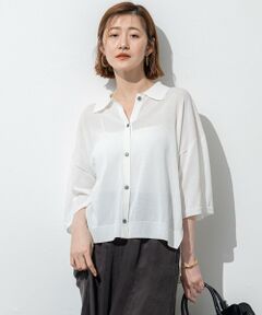 S size ONWARD(小さいサイズ) / エスサイズオンワード ニット・セーター | 【SLOW/一部店舗限定】シアーサマー ニット