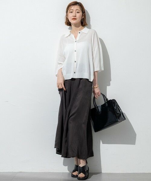 S size ONWARD(小さいサイズ) / エスサイズオンワード ニット・セーター | 【SLOW/一部店舗限定】シアーサマー ニット | 詳細1