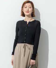 S size ONWARD(小さいサイズ) / エスサイズオンワード カーディガン・ボレロ | 【SLOW/一部店舗限定】シアーサマー リブ カーディガン