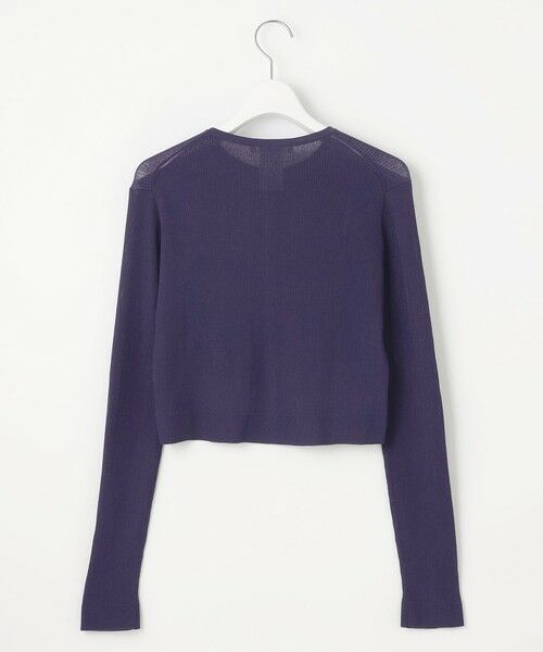 S size ONWARD(小さいサイズ) / エスサイズオンワード カーディガン・ボレロ | 【SLOW/一部店舗限定】シアーサマー リブ カーディガン | 詳細10