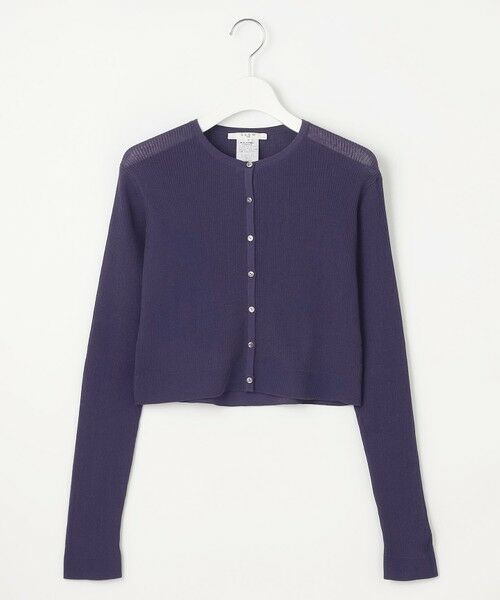 S size ONWARD(小さいサイズ) / エスサイズオンワード カーディガン・ボレロ | 【SLOW/一部店舗限定】シアーサマー リブ カーディガン | 詳細9