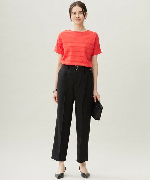 S size ONWARD(小さいサイズ) / エスサイズオンワード ニット・セーター | 【接触冷感・UVカット・洗える】クレープストレッチボーダー ニット | 詳細5