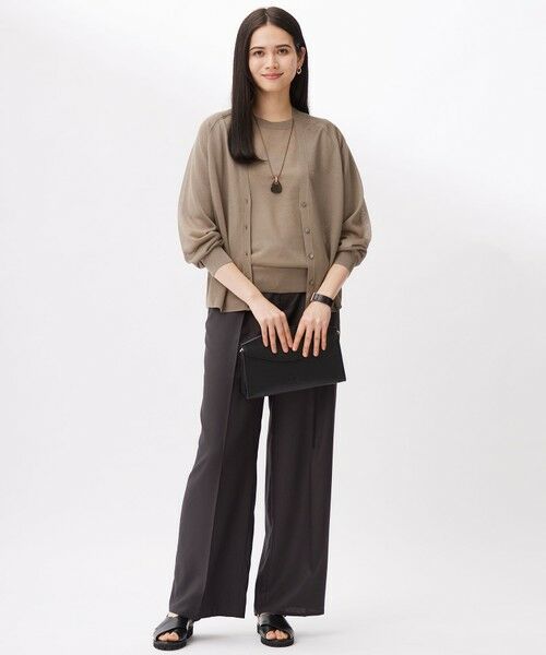 S size ONWARD(小さいサイズ) / エスサイズオンワード カーディガン・ボレロ | 【洗える】ブライトシアー カーディガン | 詳細1