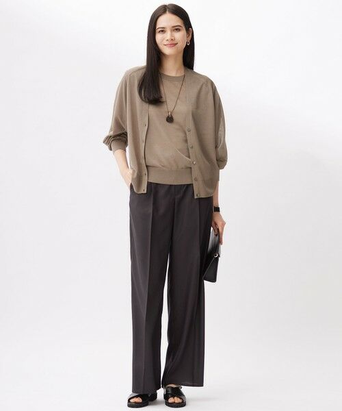 S size ONWARD(小さいサイズ) / エスサイズオンワード カーディガン・ボレロ | 【洗える】ブライトシアー カーディガン | 詳細2