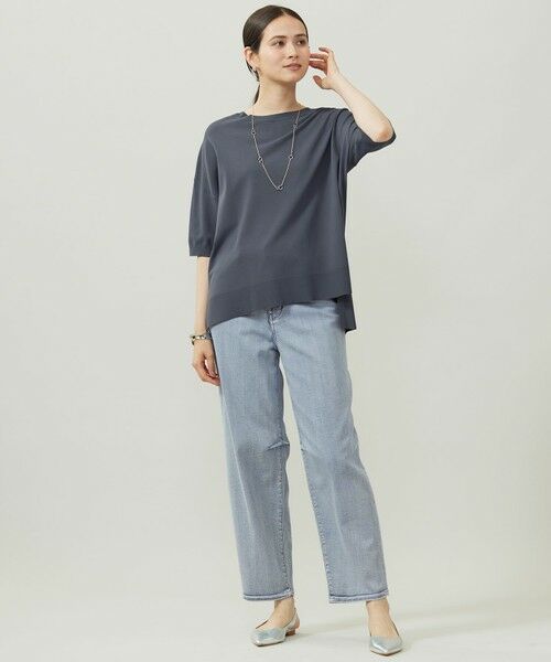 S size ONWARD(小さいサイズ) / エスサイズオンワード ニット・セーター | 【カタログ掲載・素材アップデート・新色追加・新柄追加・前後差あり】クレープストレッチプルオーバー ニット | 詳細17