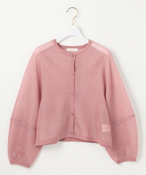 S size ONWARD(小さいサイズ) / エスサイズオンワード カーディガン・ボレロ | 【洗える】シアーランタンスリーブ カーディガン | 詳細12