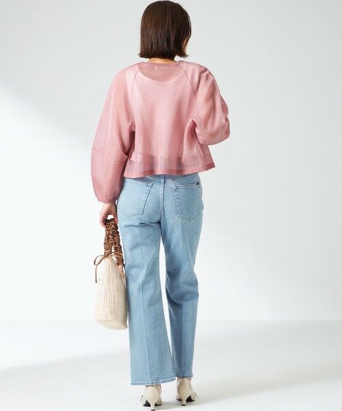 S size ONWARD(小さいサイズ) / エスサイズオンワード カーディガン・ボレロ | 【洗える】シアーランタンスリーブ カーディガン | 詳細11