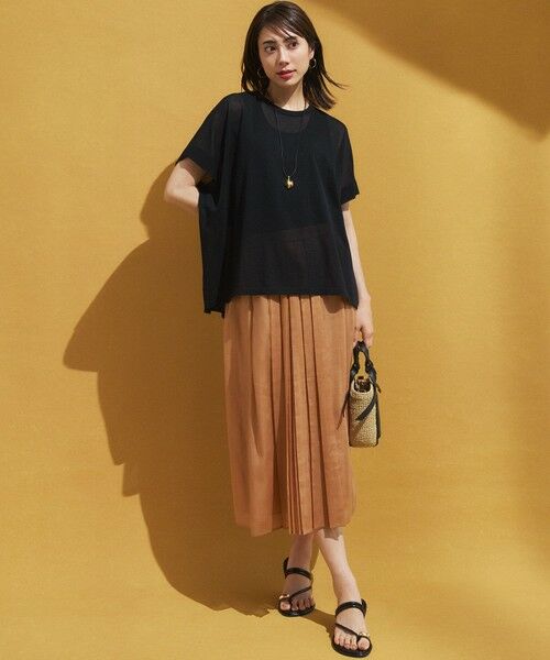 S size ONWARD(小さいサイズ) / エスサイズオンワード ニット・セーター | 【洗える】ライトシアー ハーフスリーブ ニット | 詳細1