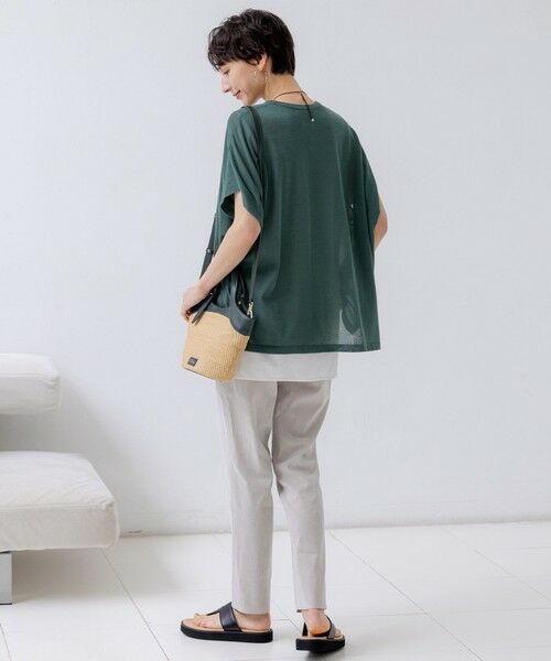 S size ONWARD(小さいサイズ) / エスサイズオンワード ニット・セーター | 【洗える】ライトシアー ハーフスリーブ ニット | 詳細16