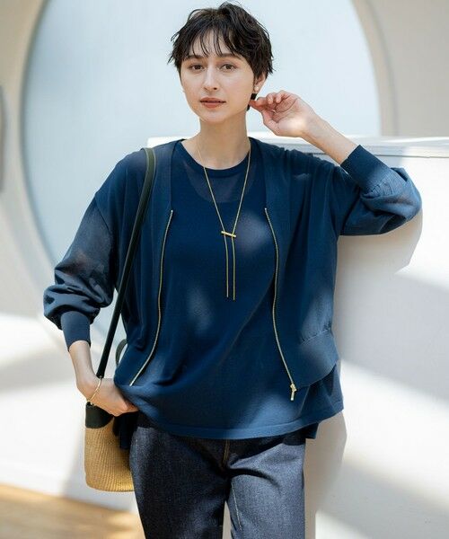 S size ONWARD(小さいサイズ) / エスサイズオンワード ニット・セーター | 【洗える】ライトシアー ハーフスリーブ ニット | 詳細18