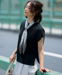 S size ONWARD(小さいサイズ) / エスサイズオンワード ニット・セーター | 【洗える】シャイニーシアー オーバーサイズ ニット