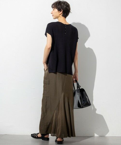 S size ONWARD(小さいサイズ) / エスサイズオンワード ニット・セーター | 【洗える】シャイニーシアー オーバーサイズ ニット | 詳細4