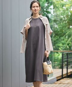 S size ONWARD(小さいサイズ) / エスサイズオンワード ロング・マキシ丈ワンピース | 【SLOW/一部店舗限定】MVSコットン T ワンピース