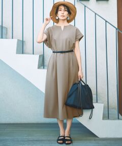 S size ONWARD(小さいサイズ) / エスサイズオンワード ロング・マキシ丈ワンピース | 【カタログ掲載・UVカット・洗える】ウーステッドライク ワンピース