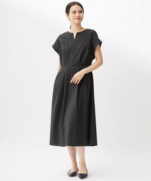 S size ONWARD(小さいサイズ) / エスサイズオンワード ロング・マキシ丈ワンピース | 【カタログ掲載・UVカット・洗える】ウーステッドライク ワンピース | 詳細5