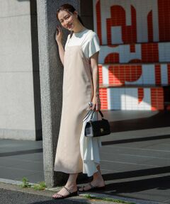 S size ONWARD(小さいサイズ) / エスサイズオンワード ロング・マキシ丈ワンピース | 【接触冷感・速乾・UVカット・洗える】スイートクール キャミワンピース