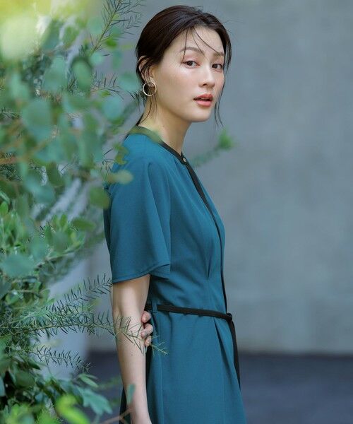 S size ONWARD(小さいサイズ) / エスサイズオンワード ロング・マキシ丈ワンピース | 【UVケア・ストレッチ・洗える】2WAYジョーゼットジャージー ワンピース | 詳細12