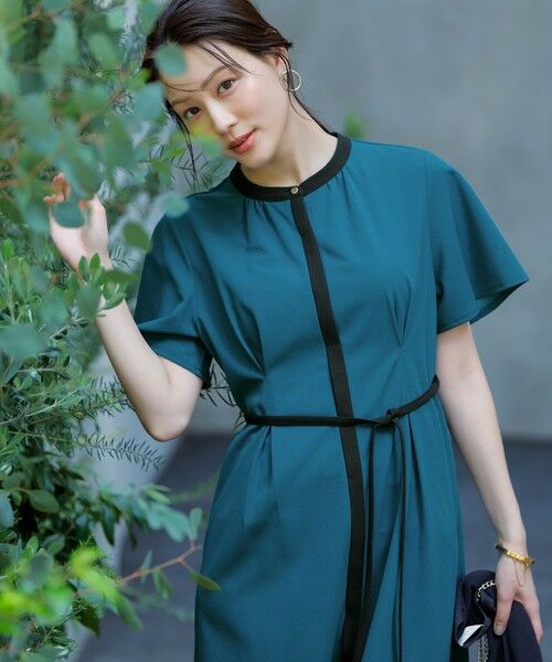 S size ONWARD(小さいサイズ) / エスサイズオンワード ロング・マキシ丈ワンピース | 【UVケア・ストレッチ・洗える】2WAYジョーゼットジャージー ワンピース | 詳細13