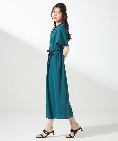 S size ONWARD(小さいサイズ) / エスサイズオンワード ロング・マキシ丈ワンピース | 【UVケア・ストレッチ・洗える】2WAYジョーゼットジャージー ワンピース | 詳細15