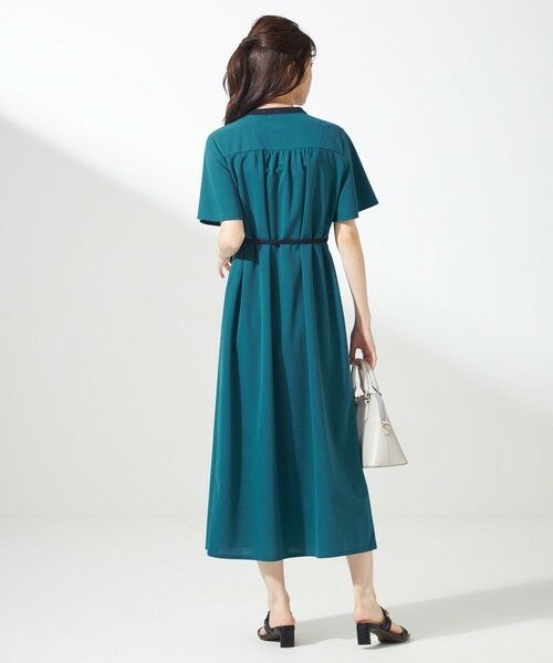 S size ONWARD(小さいサイズ) / エスサイズオンワード ロング・マキシ丈ワンピース | 【UVケア・ストレッチ・洗える】2WAYジョーゼットジャージー ワンピース | 詳細16