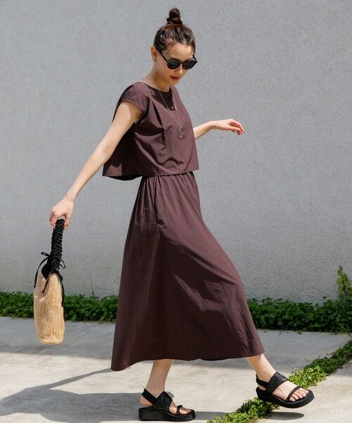 S size ONWARD(小さいサイズ) / エスサイズオンワード ロング・マキシ丈ワンピース | 【撥水・UVカット】ウォーターサイド ワンピース | 詳細2