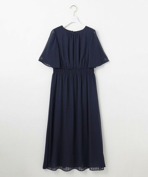 S size ONWARD(小さいサイズ) / エスサイズオンワード ロング・マキシ丈ワンピース | 【洗える】シアーパターン ワンピース | 詳細7