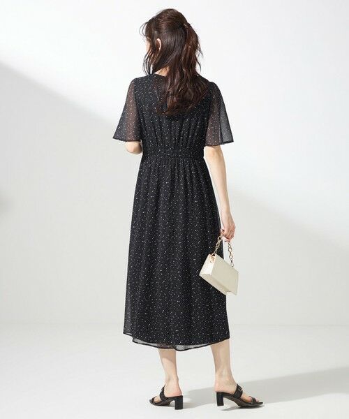 S size ONWARD(小さいサイズ) / エスサイズオンワード ロング・マキシ丈ワンピース | 【洗える】シアーパターン ワンピース | 詳細24